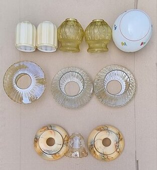 Starožitné lampové tienidlá .