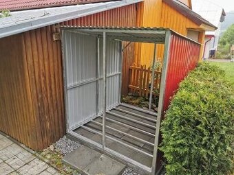 Prístrešok na palivové drevo 3x1,2m RAL3011 višňa