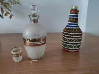 Porcelán a sklo, Poháre sklené, Fľaše, Keramika