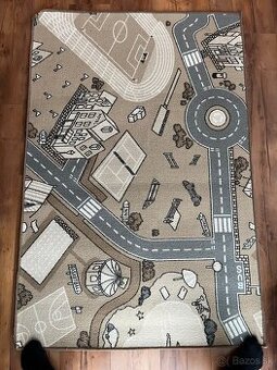 Detský koberec s cestami – "Mesto a športy" 1x 1,5m