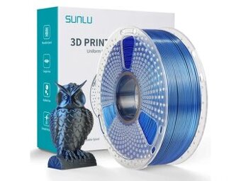 SUNLU PLA+ SILK DUAL - Čierna / Modrá 1kg