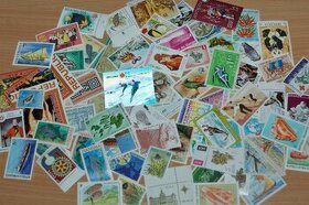 Poštové známky - 70 ks - Mix 3 - čisté