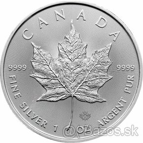 Predám Investičné Mince Maple Leaf 25 oz