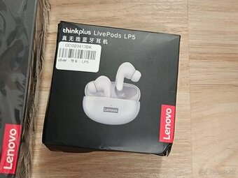 Slúchadlá Lenovo LP5 strieborné