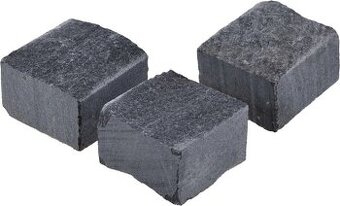 čierna žula kocka 8x8x6 cm - 4x rezaná