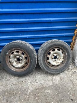 Predám plechové disky 5x100 r15 s letnými pneu