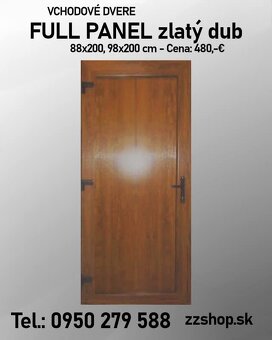 Plastove vchodove dvere FullPanel.