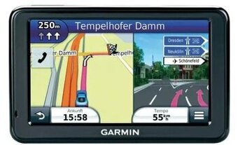 Navigácia GPS GARMIN NUVI 2495 s mapou pre rok 2025.