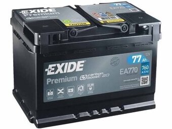 Nová nevyužitá autobatéria Exide Premium 77 Ah
