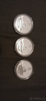 Strieborna investičná minca 1/2 Iz 2025rok hada