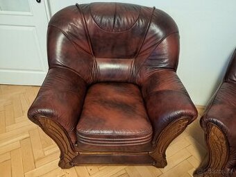 Kožená sedacia súprava