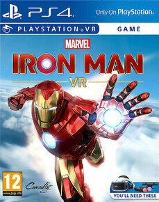 Predám originál novú hru IRON MAN VR na : PS4 PS5
