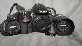 Zrkadlovka fotoaparát Nikon D800 a objektívy Nikkor a Tamron - 1