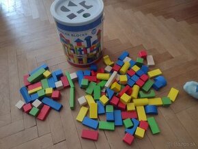 Drevené kocky Toddler Blocks