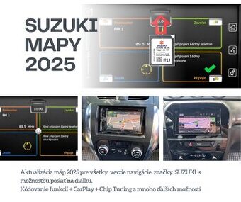 Aktualizacia navigacie Suzuki Mapy SD karta / USB - 2025