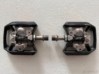 Pedále MTB: Shimano Deore XT PD-T8000 + Shimano PD-M505