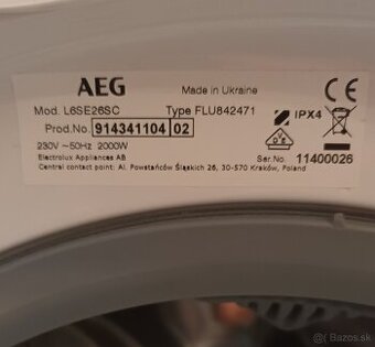 Predám automatickú práčku AEG slim.