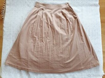 Elegantná midi sukňa Orsay, béžová, veľkosť M/38