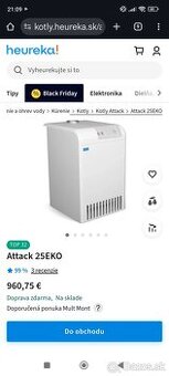 ATTACK Plynový liatinový kotol 25 PLQ