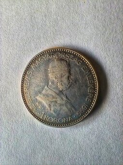 Strieborná minca 1 koruna 1896 KB Rakusko-Uhorsko