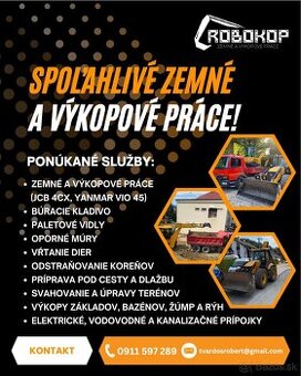Robokop zemné výkopové a demolacne prace