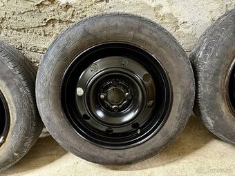 Letná sada - plechové disky + pneumatiky Renault r14