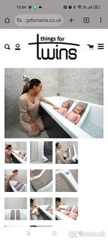 Lehátko pre dvojčatá do vane