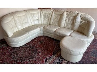 Luxusní rohová kožená sedací souprava, 2292