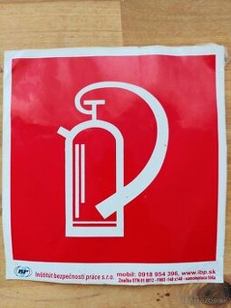 Samolepka Hasiaci prístroj, 15x15 cm