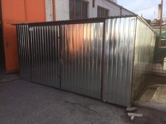 Plechová garáž 4x6 m, nová, nezmontovaná