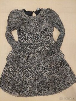 Sviatočné zlato-čierne šatočky