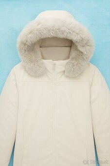 Dámsky prešívaný kabát s kapucňou – veľ. 52
