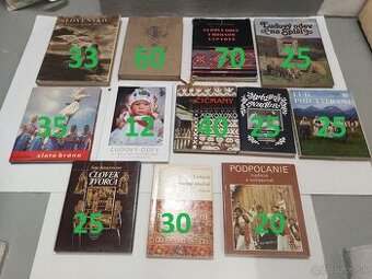 Knihy o krojoch, ľudovom odeve, etnografia