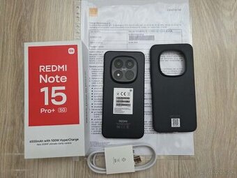 Xiaomi Redmi Note 15 Pro+ 12GB/512GB,cierny, top stav,zaruka
