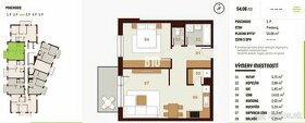 Rezervované - 2 izbový byt v developerskom projekte Rínok Ra - 1