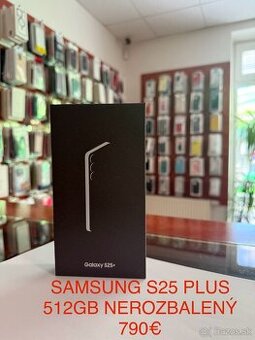 SAMSUNG S25 PLUS 512GB NEROZBALENÝ