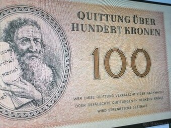 100 korún z Terezína