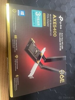 tp-link Archer TXE72E, AXE5400 Wi-Fi 6E Bluetooth 5.3 PCIe