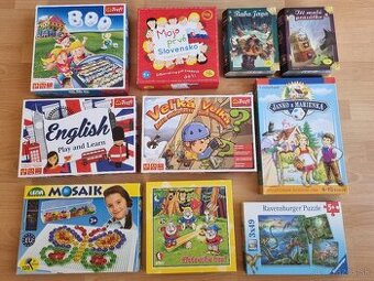 Detské spoločenské hry a puzzle