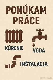 Voda , Kúrenie, Zámočnictvo, Inštalácia