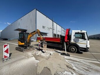 Zemné-vykopové a búracie práce minibágrom