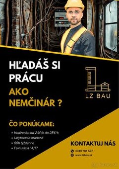NEMČINÁR ELEKTRIKÁR - Hradené ubytovanie - Lubeck