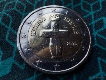 🪙 2 € minca Cyprus 2018 – Idol z Pomosu