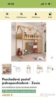 Domčekova detska postel