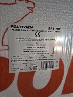 Fasádny polystyrén eps 70F hr. 200mm