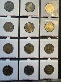 Zbierka 200 ks pamatných 2EUR mincí 2004-2015 komplet.