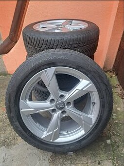 Originalne disky Audi + zimne pneu 5x112 R18 225/55