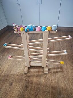 32€ Eli design drevená guľôčková dráha - 1