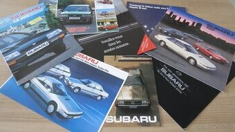 Prospekty Subaru Mazda Toyota Nissan Mitsubishi a další.