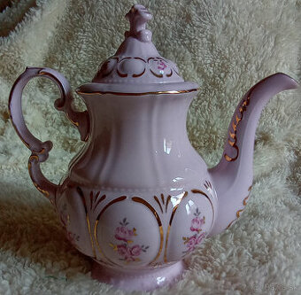 Kanvica na Kávu - Ružový Porcelán